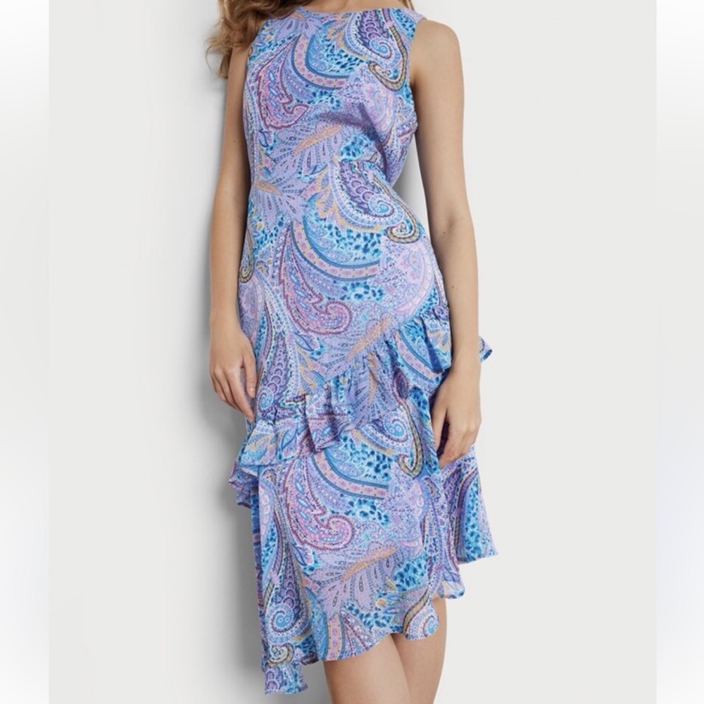 Sam Edelman‎ Blue Summer Paisley Midi Dress Size 6